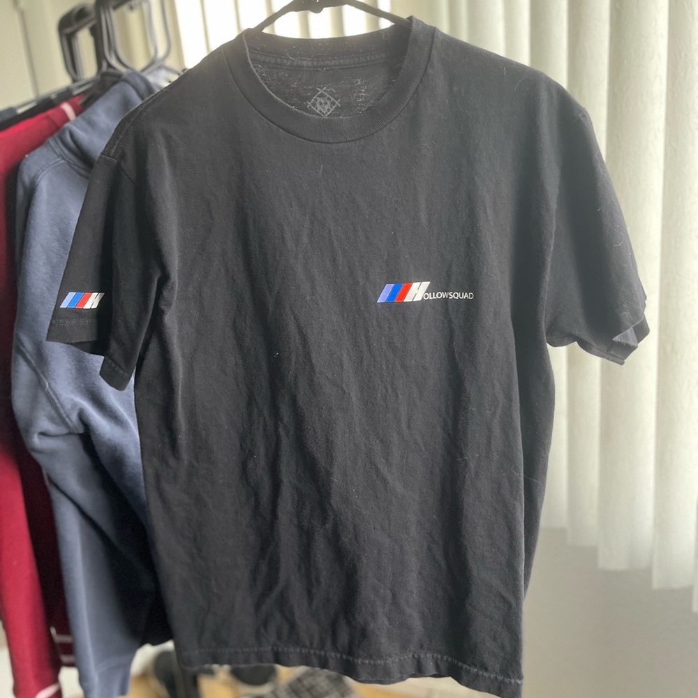 Xavier Wolf Black Short Sleeve Crew Neck Tee